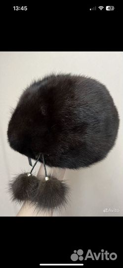 Шапка норковая женская