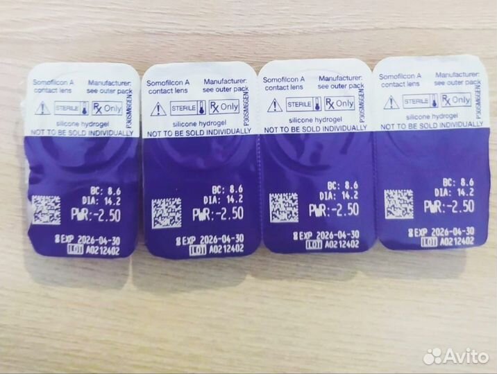 Линзы контактные