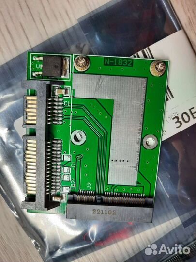 Переходник адаптер SSD m-sata на SATA разьем