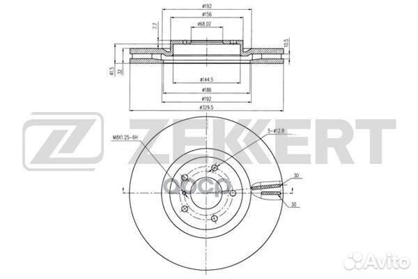 Диск торм. перед. Infinity EX 35 EX 37 08- bs