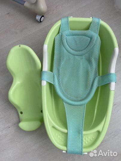 Ванночка для купания с горкой и гамаком