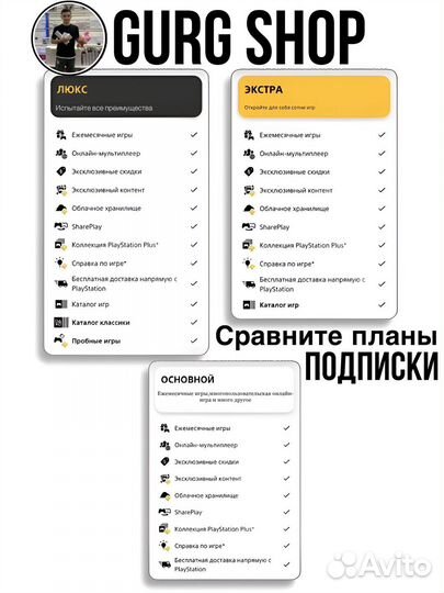 Подписка playstation plus delux/Ea play