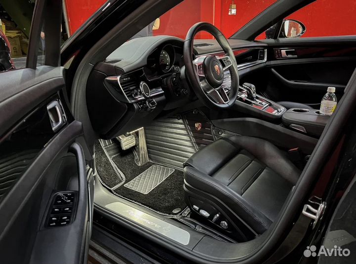 3D коврики из экокожи Porsche Panamera 2019 GT