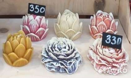 Свечи восковые декоративные