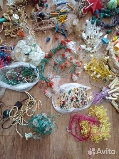 Елочные гирлянды СССР. Лот