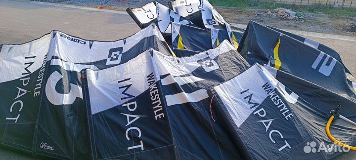 Кайты core impact 2, комплект (3 кайта + планка)