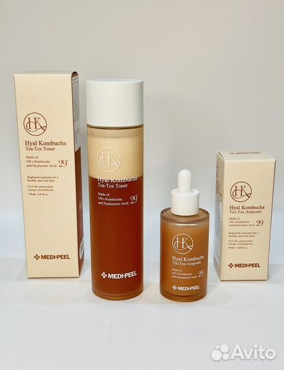 Medi Peel двухфазный тонер эссенция с комбучей