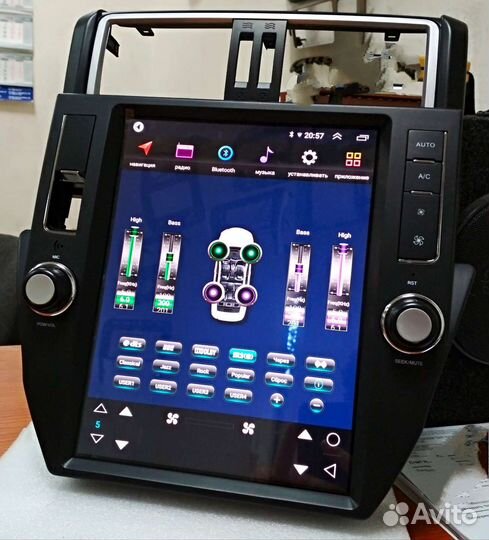 Toyota Prado магнитола Android Tesla новенькая