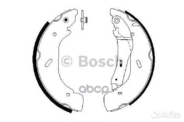 Колодки тормозные барабанные bosch 0 986 487 61