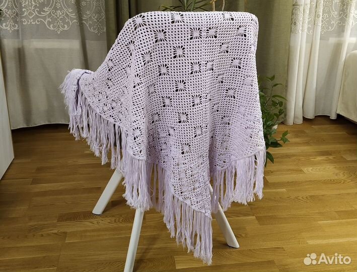 Шаль из хлопка ручной работы