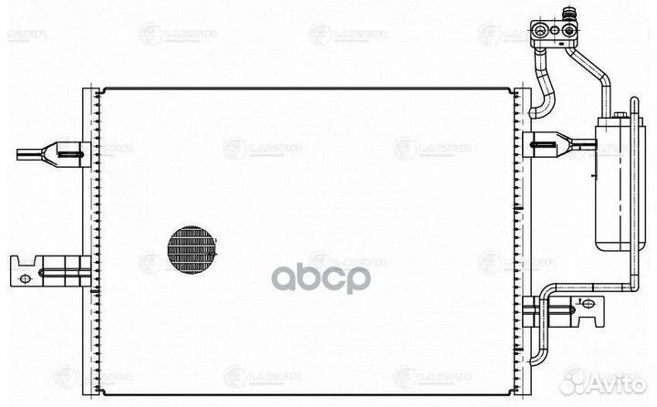 Радиатор кондиц. с ресивером для а/м Opel Meriv