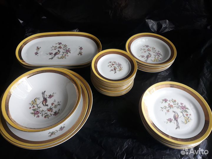 Столовый сервиз гдр Павлин