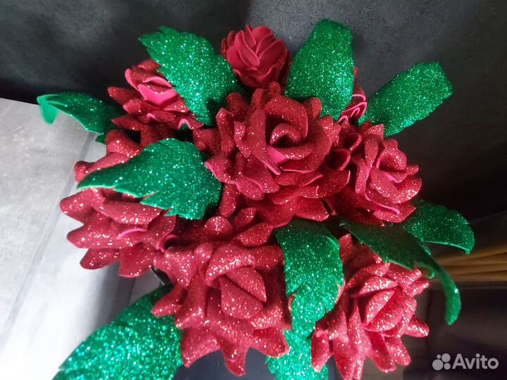 Букет из атласных лент