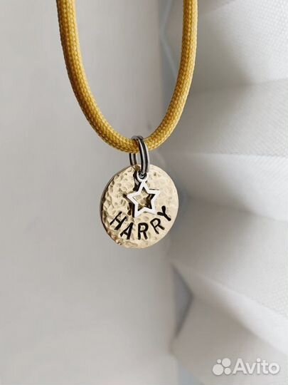 Адресник для собаки чеканка