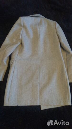 Пальто серое 42 размер