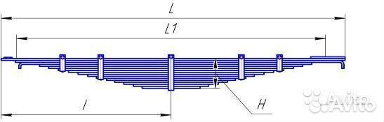 Рессора ЗИЛ 130 задняя