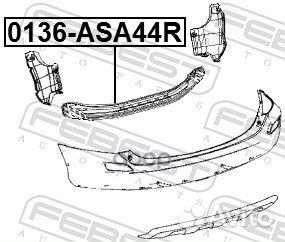 Усилитель бампера заднего зад Febest 1533