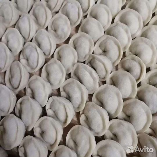 Домашние полуфабрикаты, пельмени ручной лепки