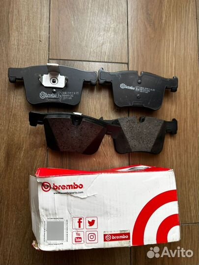 Тормозные колодки brembo, передние, задние