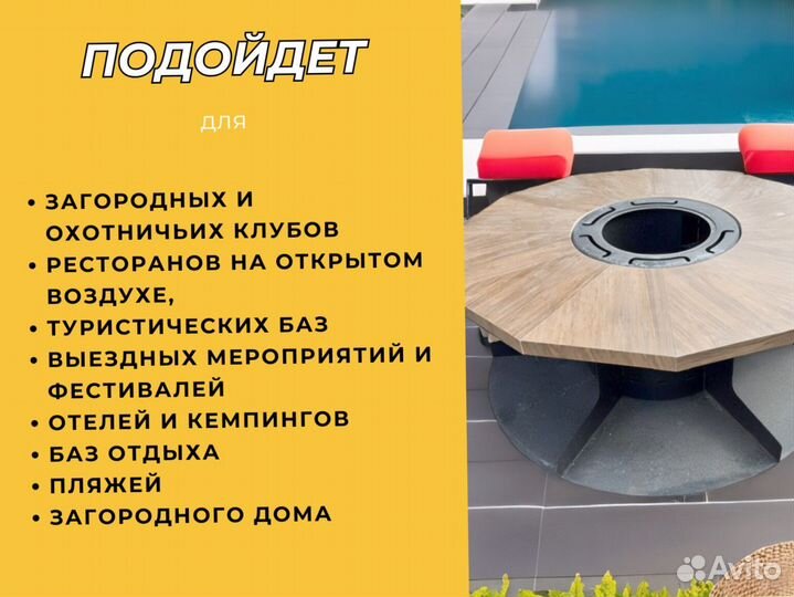 Мангал барбекю гриль стол для кафе