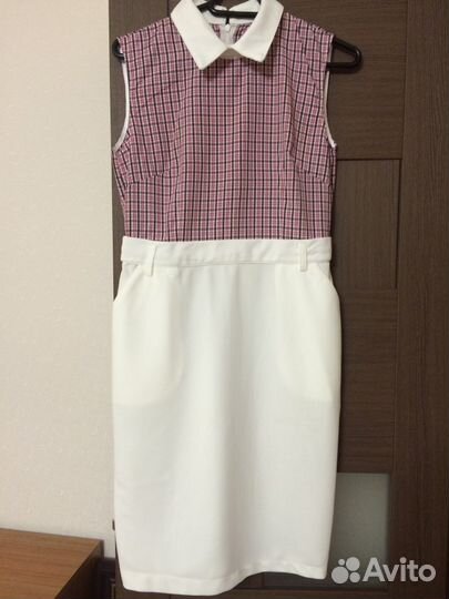 Платье с коротким рукавом на работу, в офис