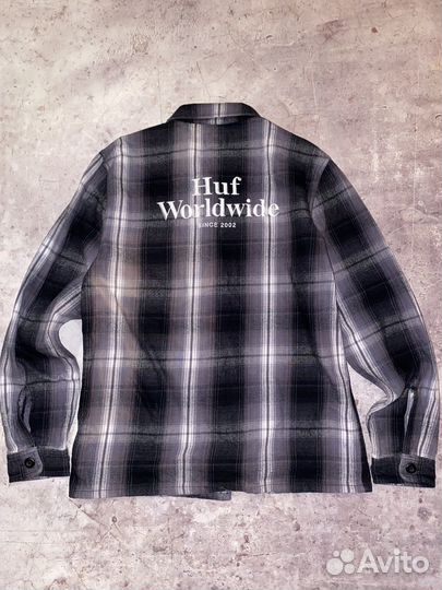 Рубашка Huf M оригинал плотная