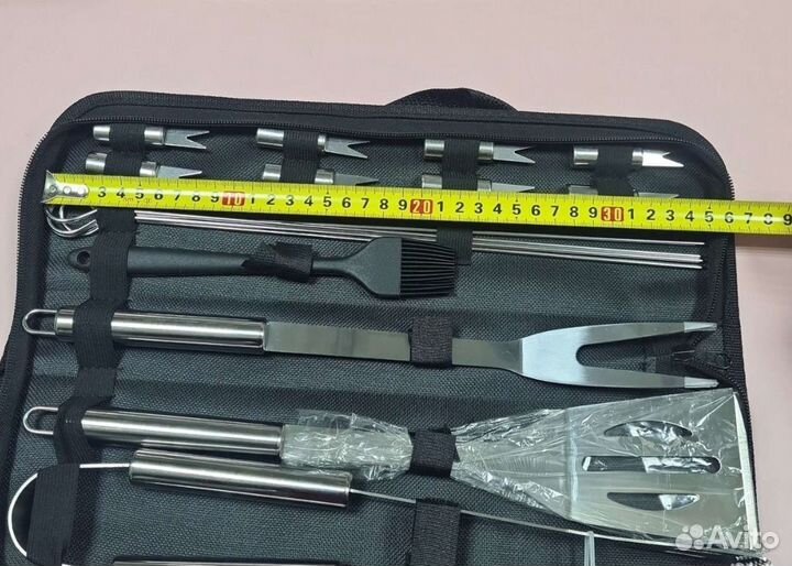 Набор для гриля барбекю в кейсе 16 предметов новый