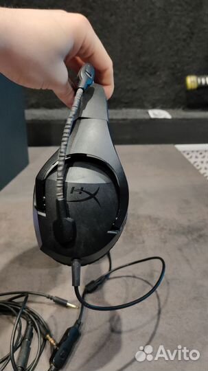 Наушники hyperx cloud stinger core+звуковая карта