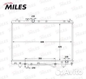 Радиатор двигателя Toyota Picnic 2.0