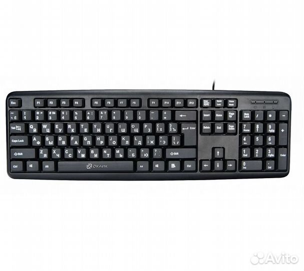 Клавиатура Оклик 180M, черный