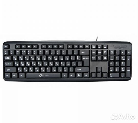 Клавиатура Оклик 180M, черный