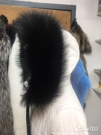 Воротники из енота от