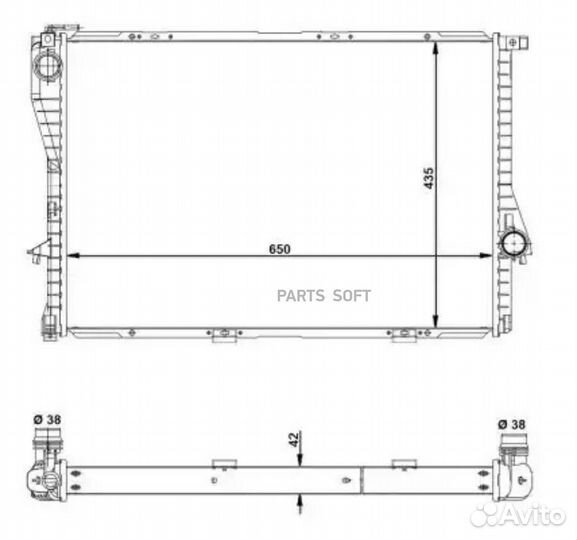 NRF 55322 Радиатор