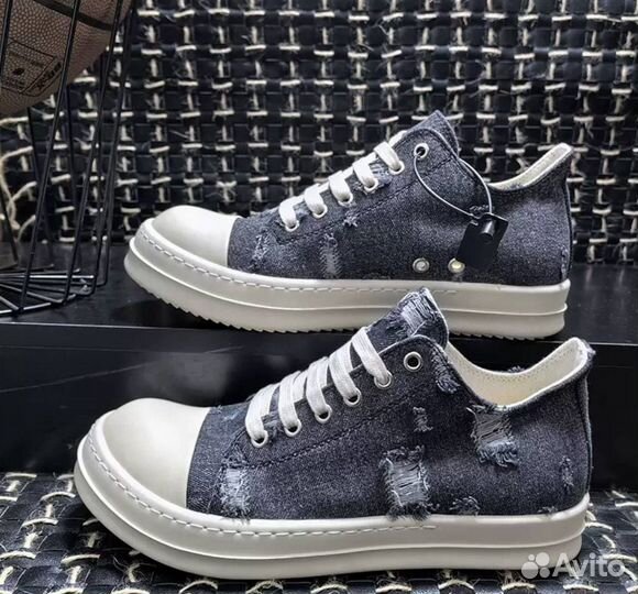 Кеды Rick owen’s ramones distressed