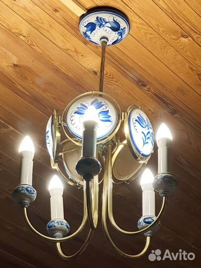 Люстра гжель