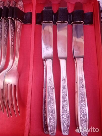 Набор столовых приборов мельхиор СССР