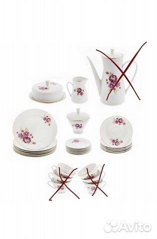 Остатки кофейного сервиза фабрика 