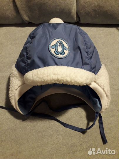 Шапка зимняя для мальчика 44-46