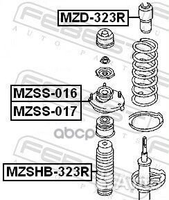 Опора амортизационной стойки зад прав mzss0