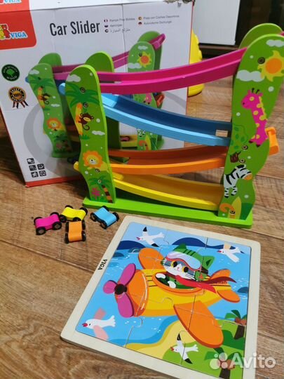 Автотрек Viga + пазл viga