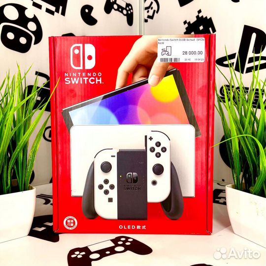 Nintendo Switch oled Белый (64Gb) NeW