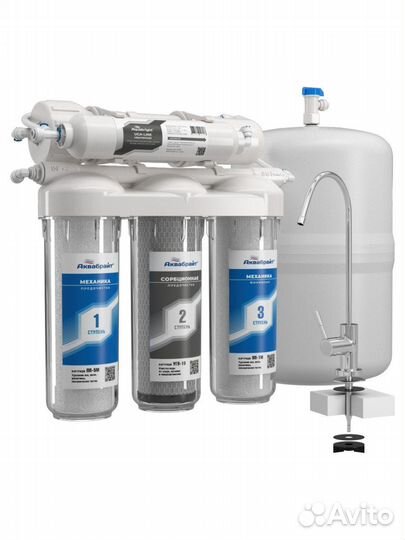 Фильтр для воды с обратным осмосом Аквабрайт 6 сту