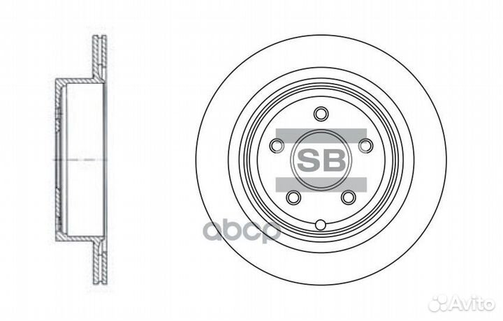 Диск тормозной SD4209 (43206-CA000) SD4209 Sangsin