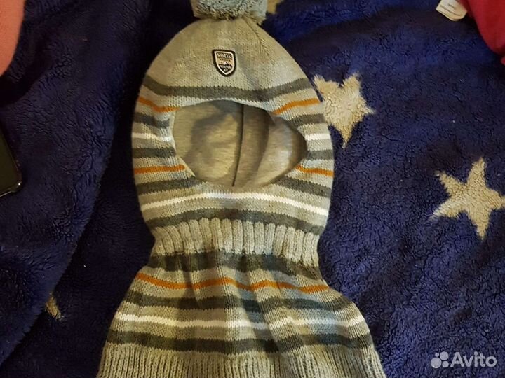 Шапка шлем зимняя,новая для мальчика