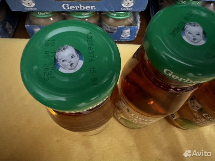 Сок gerber яблоко, виноград, шиповник