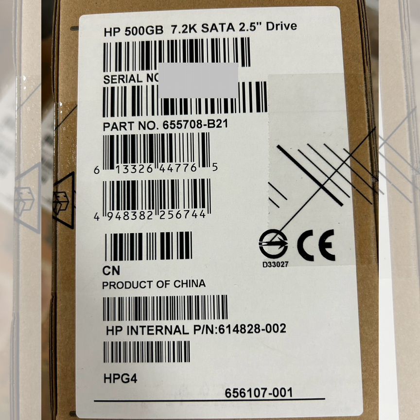 [655708-B21] Жесткий Диск Hp 500gb 655708-B21 656107-001