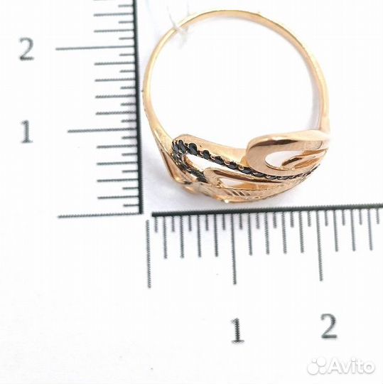 Золотое кольцо с фианитом 20р