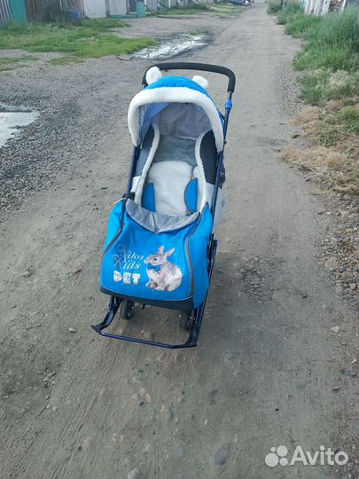 Санки коляска nika