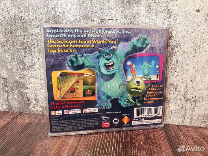 Игры ps1 Monster, Inc Playstation пс1 пс2 ps2