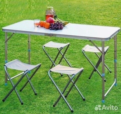 Стол туристический складной и 4 стула